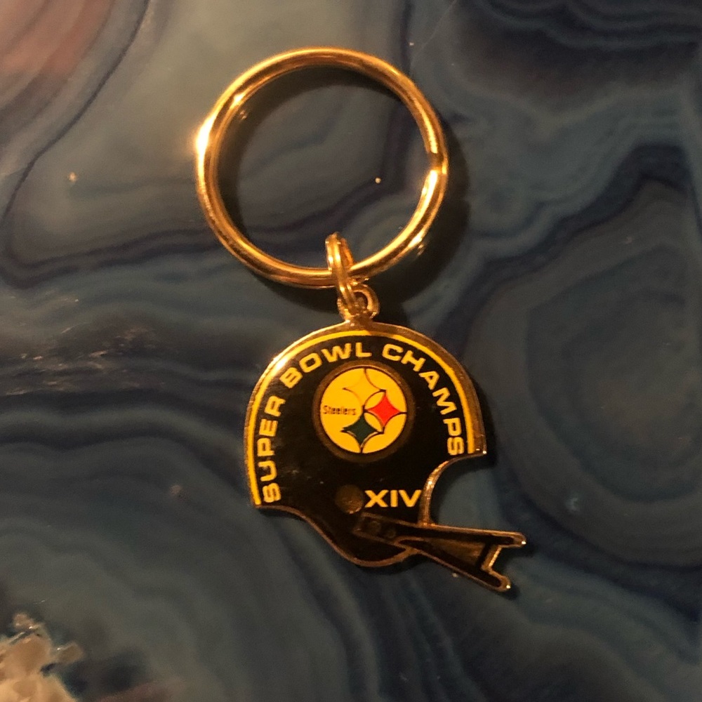 Vintage Pittsburgh Steelers SuperBowl XIV keychain